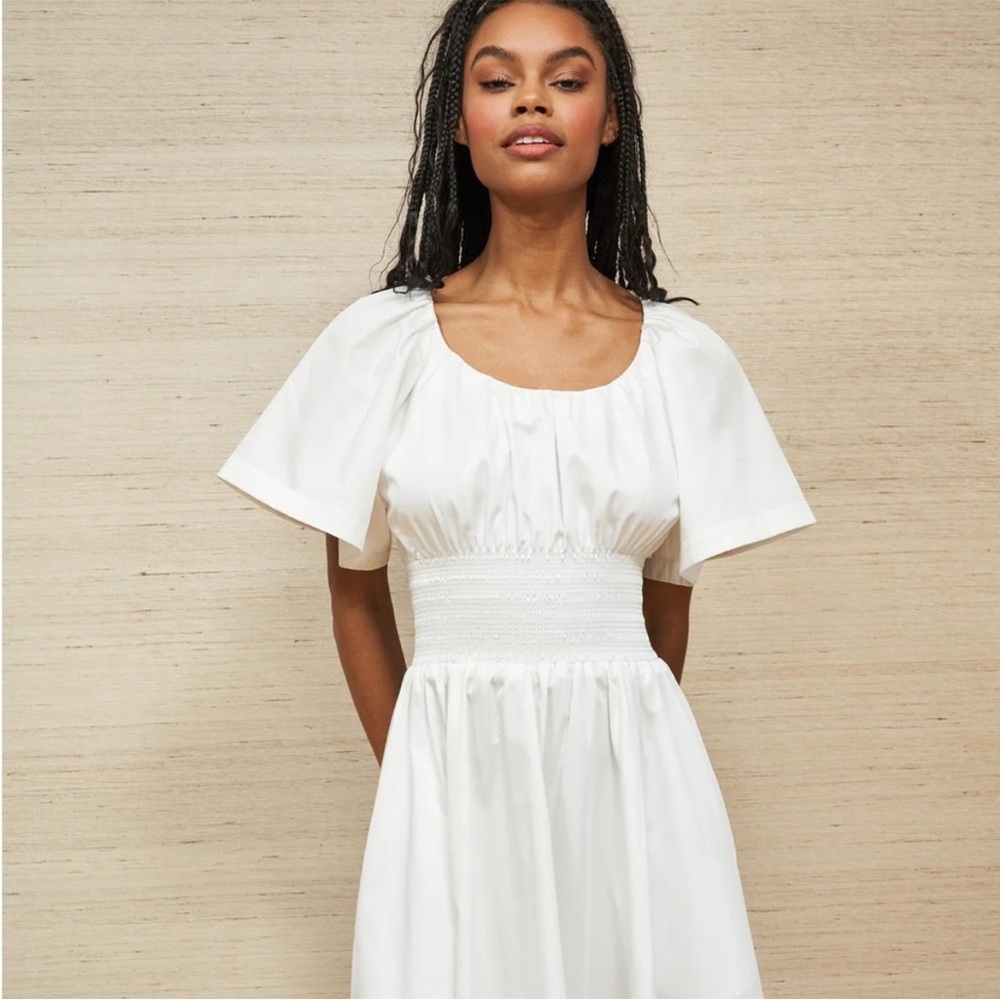 La Ligne Claire dress White Cotton Pockets - Picture 4 of 9